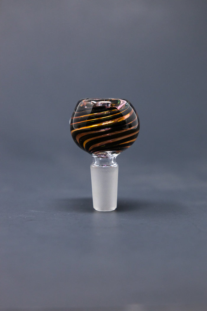 14mm Black Swirl Rose Bowl StonedGenie.com