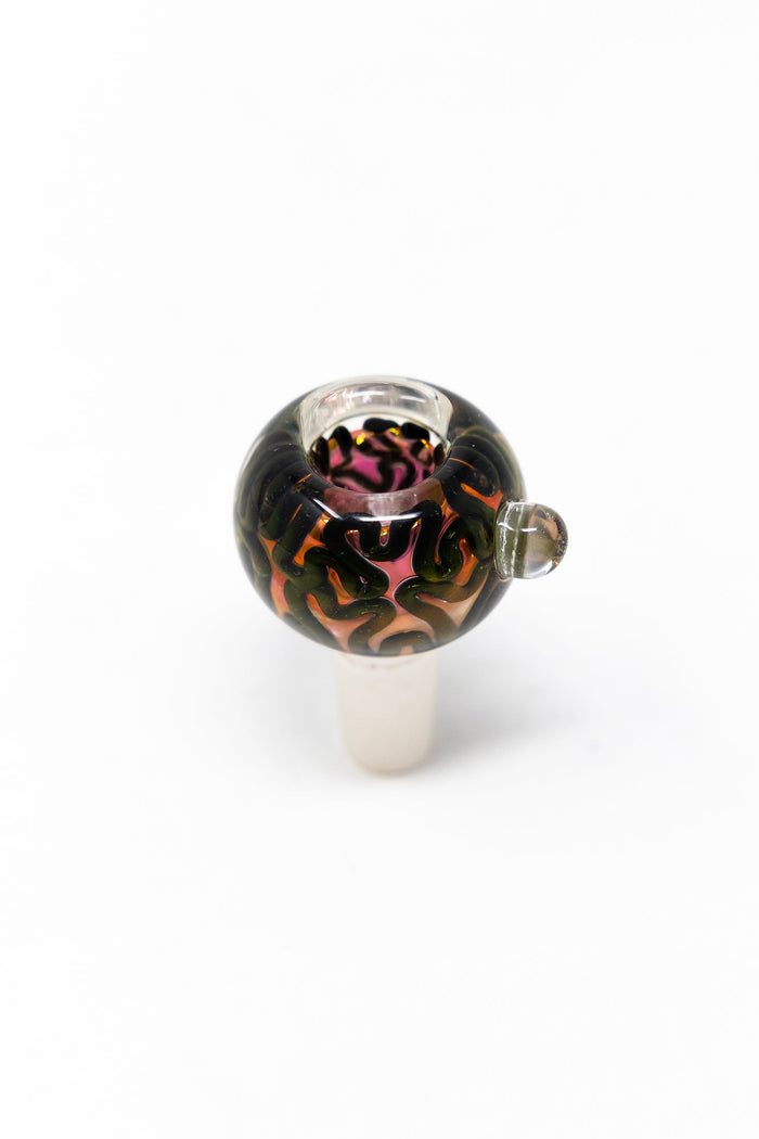 14mm Black Swirl Rose Bowl StonedGenie.com