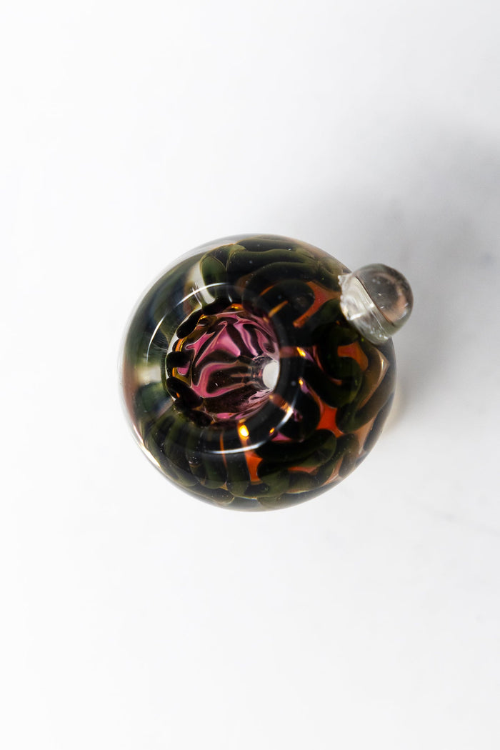 14mm Black Swirl Rose Bowl StonedGenie.com