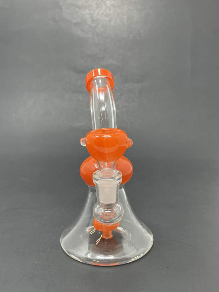5.5" Orange Showerbend Bong StonedGenie.com