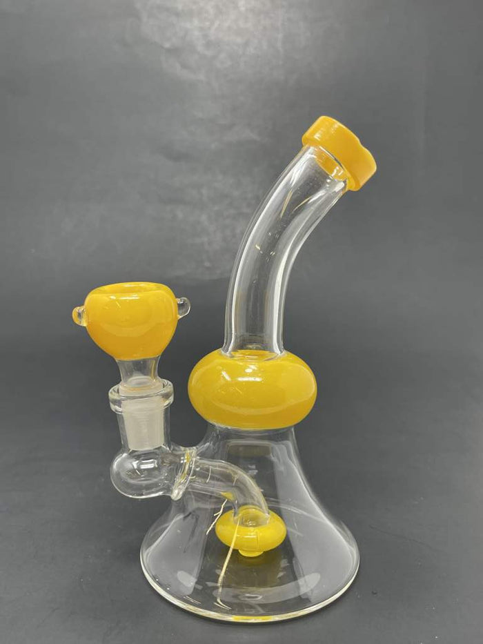 5.5" Yellow Showerbend Bong StonedGenie.com