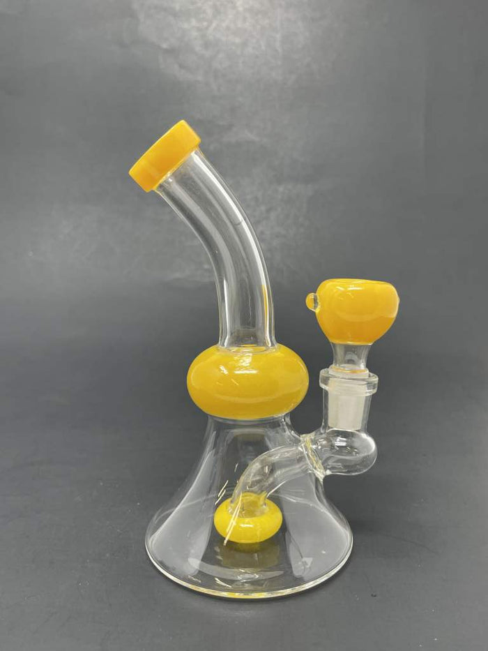5.5" Yellow Showerbend Bong StonedGenie.com