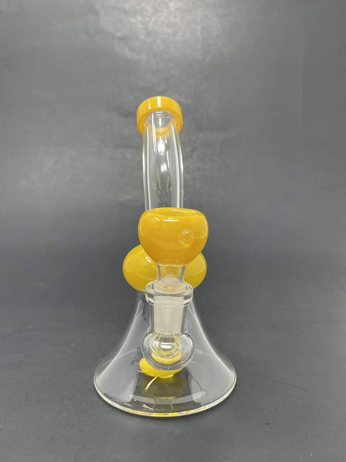 5.5" Yellow Showerbend Bong StonedGenie.com