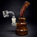 6" Amber Shower Bend Dab Rig StonedGenie.com