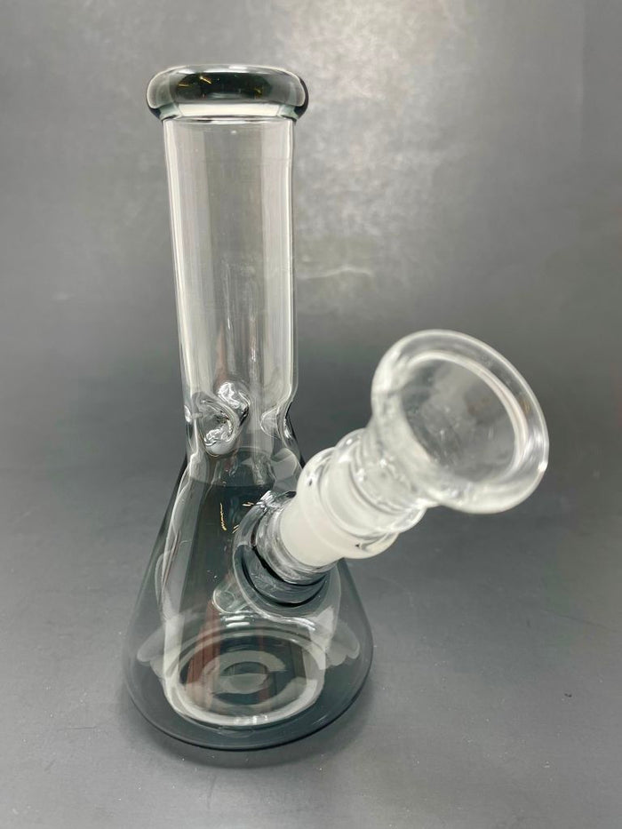 6" Grey Beaker Bong w/ Ice Catcher StonedGenie.com