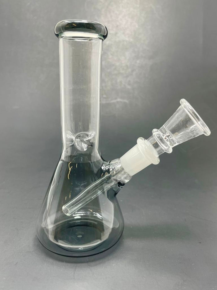 6" Grey Beaker Bong w/ Ice Catcher StonedGenie.com