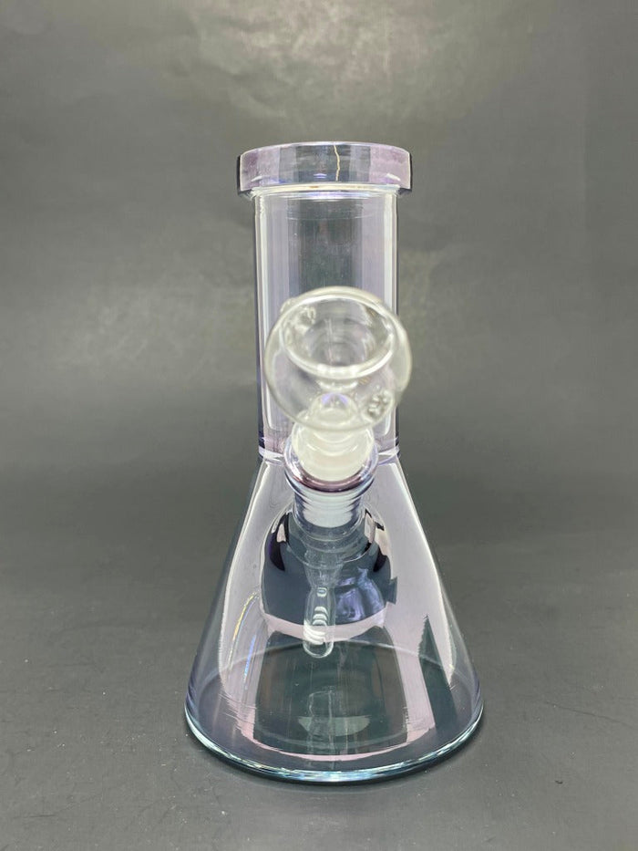 6.5" Blue Iridescent Beaker Bong StonedGenie.com