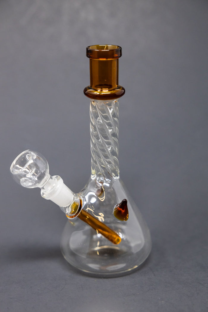 7" Dark Amber Devil Bong StonedGenie.com
