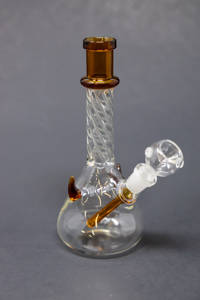 7" Dark Amber Devil Bong StonedGenie.com