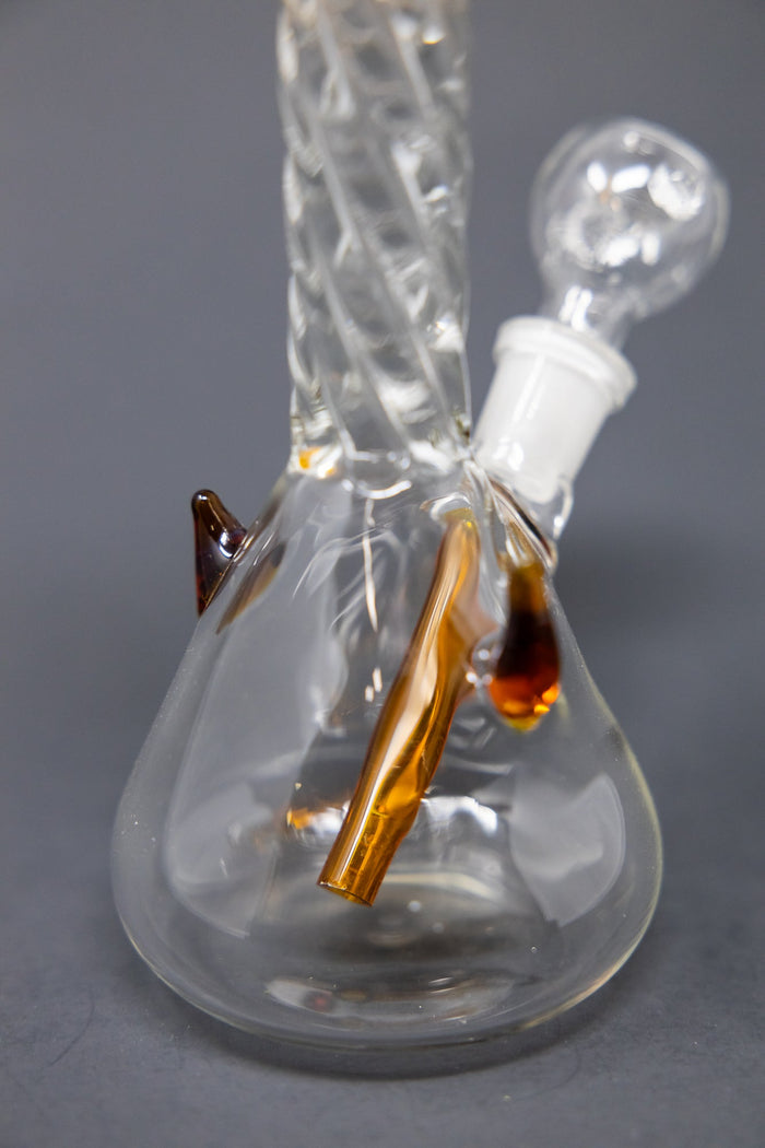 7" Dark Amber Devil Bong StonedGenie.com