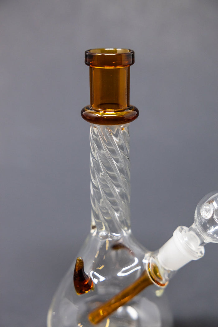 7" Dark Amber Devil Bong StonedGenie.com