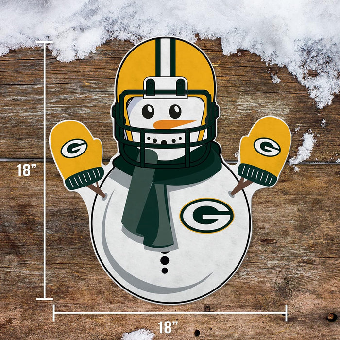 Green Bay Packers Snowman Shaped Cut Pennant