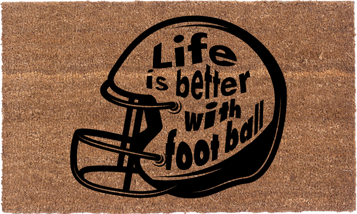 Life Is Better With Football | Coco Mats N More