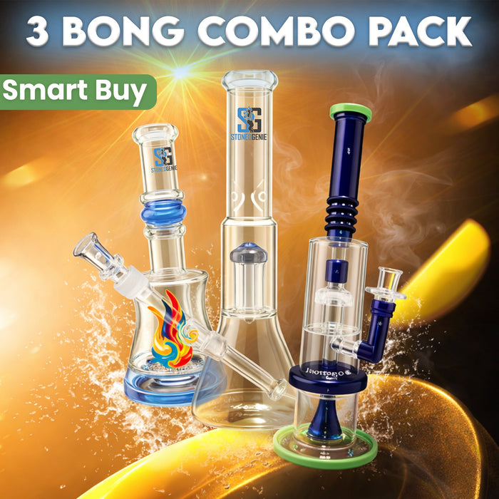 Percolator Power Pack – 3 Bong Set StonedGenie.com