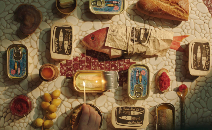 Tinned Fish Candle - Olive Oil and Sea Salt - Lone Fox